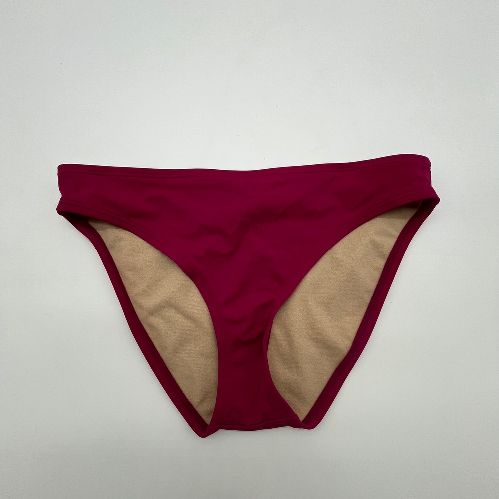 Shade & Shore Magenta Pink Low Rise Bikini Bottoms Size Medium S397